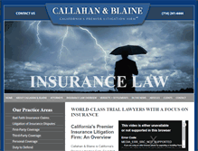 Tablet Screenshot of insurance-litigation.com